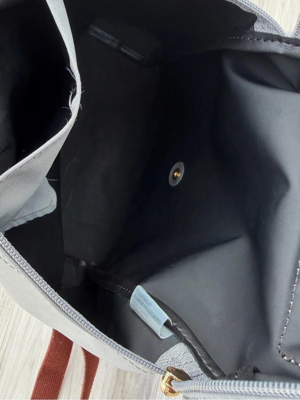 Longchamp Le Pliage Original Backpack in a grey-blue